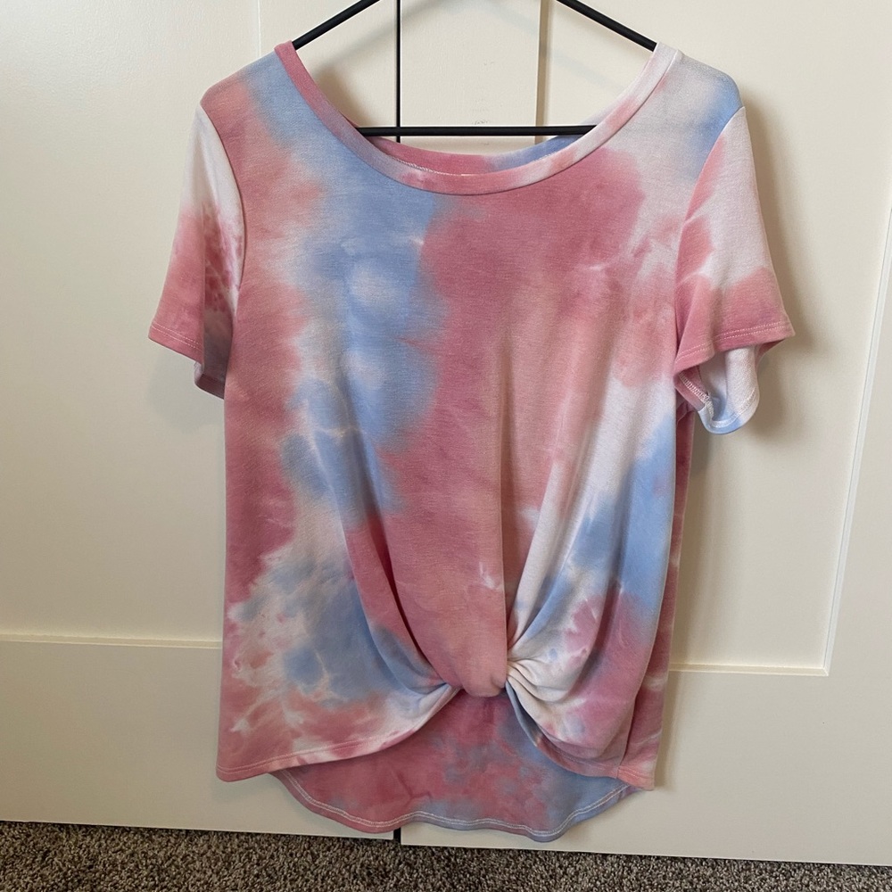 7th Ray tie-dye twist top